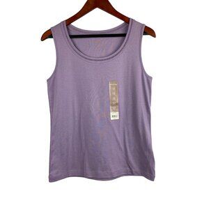 White Stag Womens Lavender Tank Top S 100% Cotton